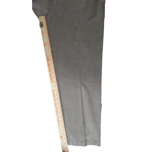 Haggar Classic Fit Stretch Corduroy Khaki Hidden Comfort Waist 40WX30L Pants NWT - Picture 6 of 8